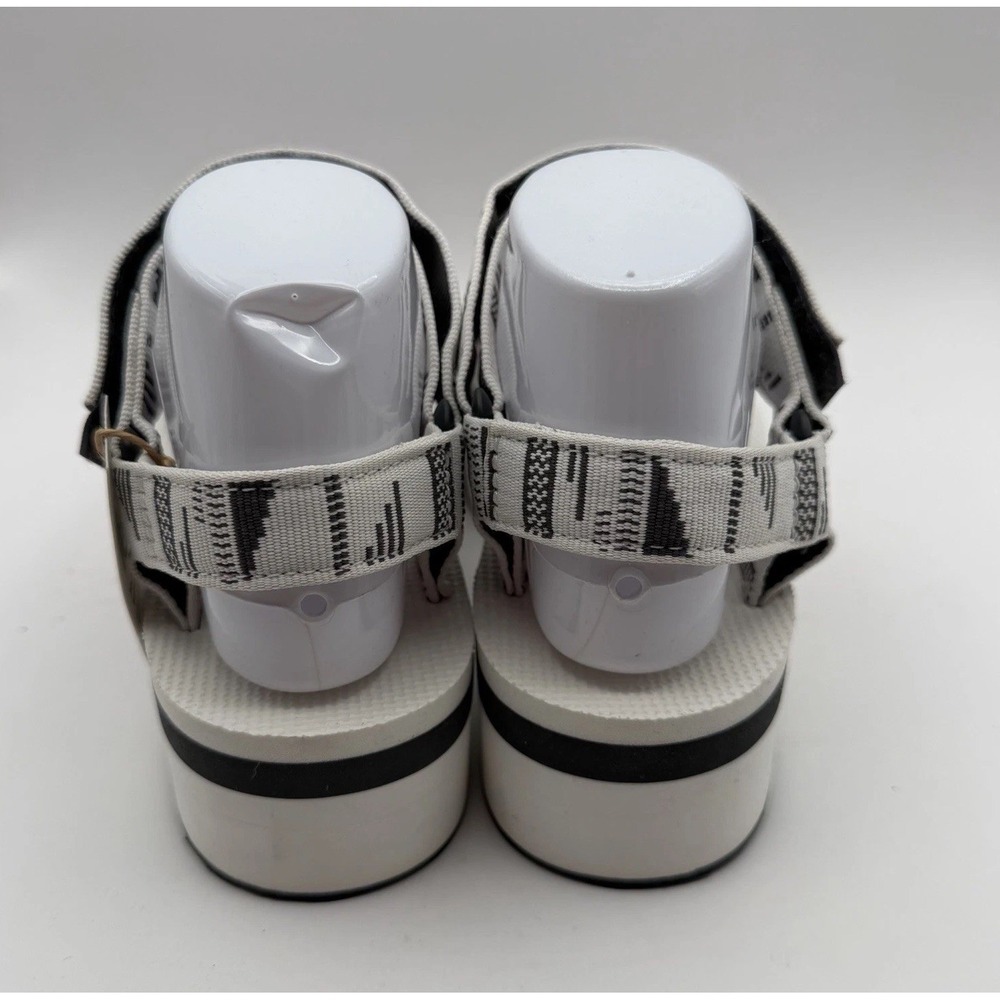 New TEVA Flatform Universal Women's Sandals Sz 8 White Navy Shoes 11008844 Aztec - Picture 7 of 10